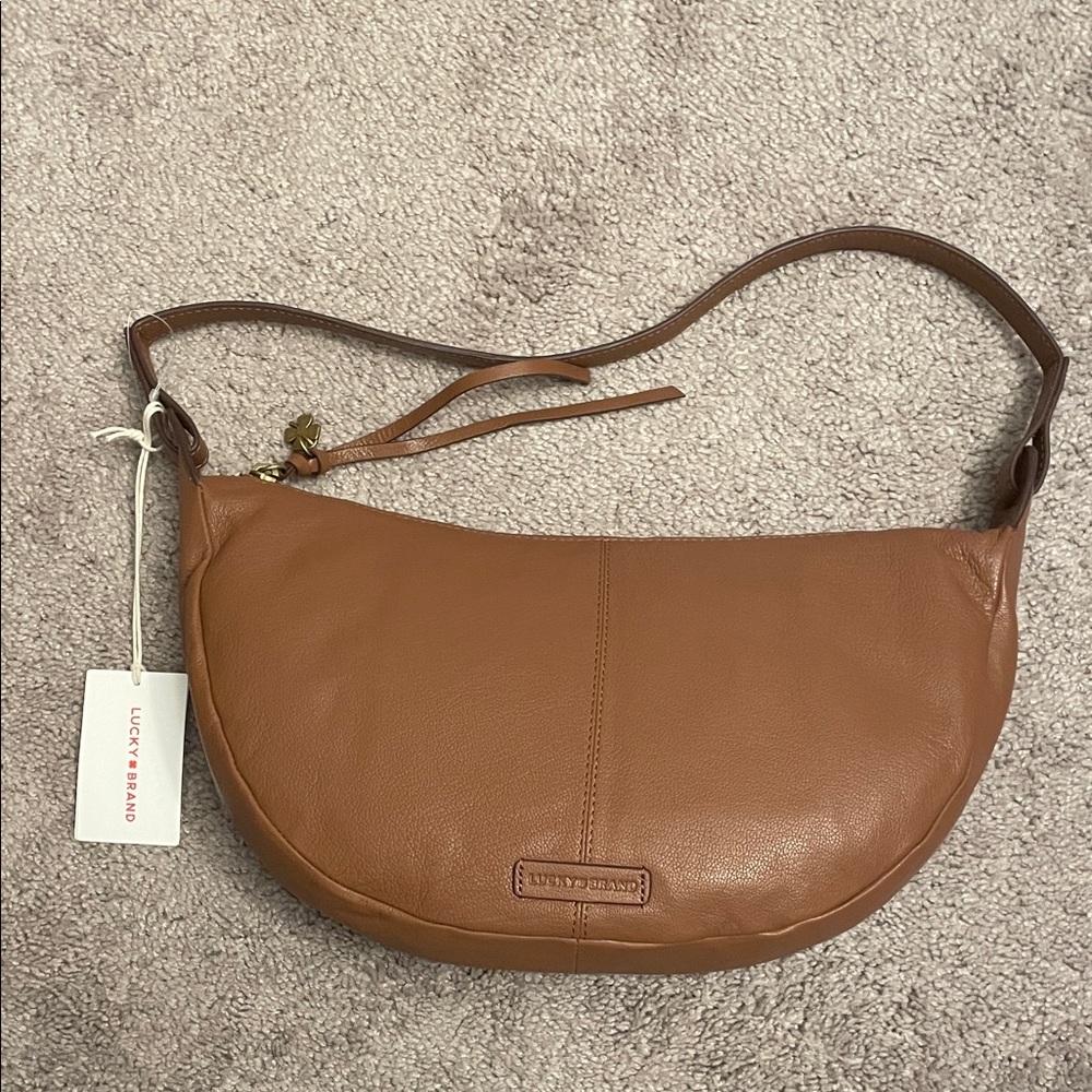 Lucky Brand Seth shoulder bag in nutmeg